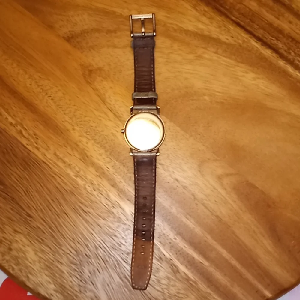 DKNY Donna Karen Watch w/Gray Leather Band